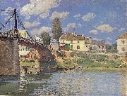 Alfred Sisley Bridge at Villeneuve la Garenne 1872 oil painting artist